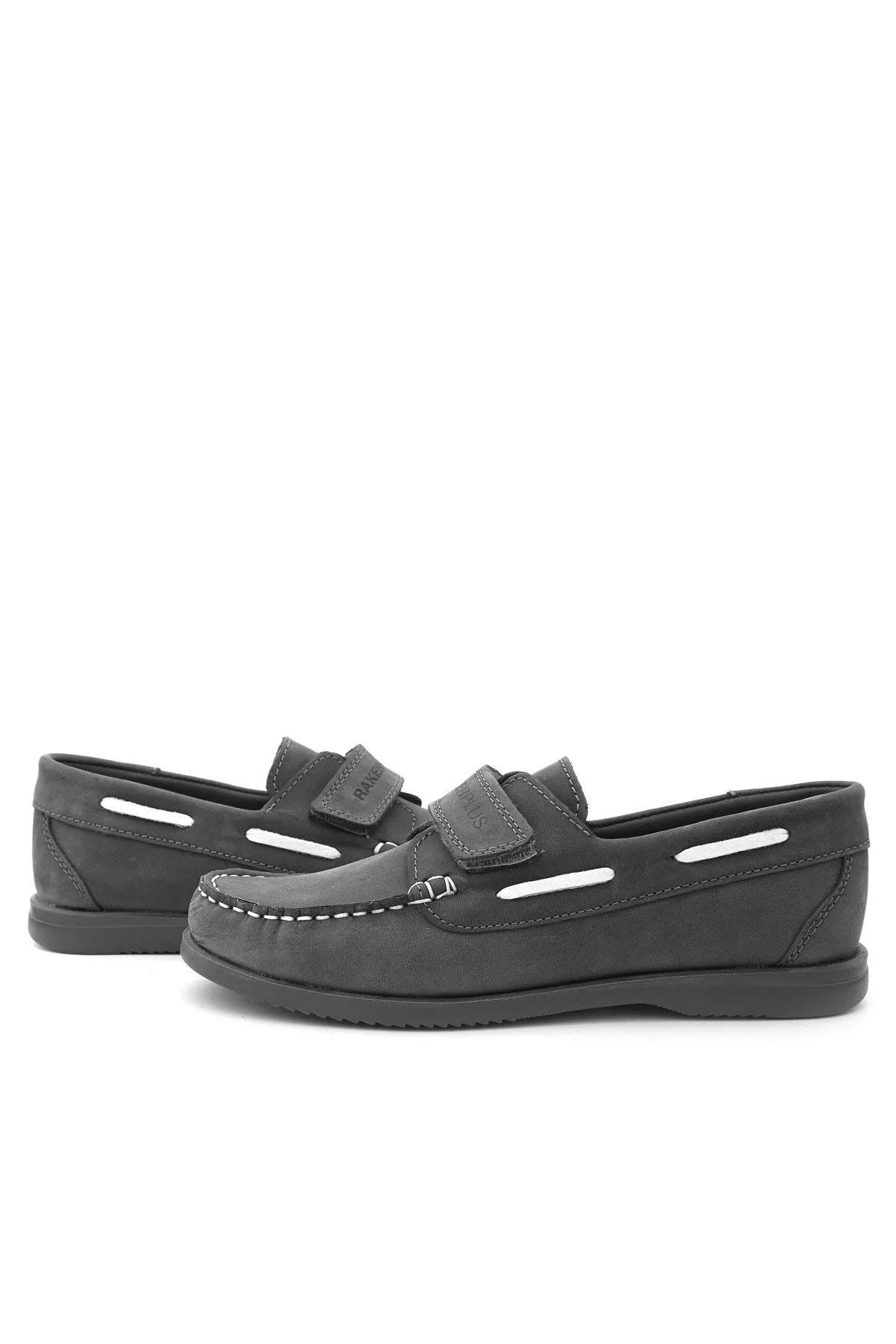 Simurg Hakiki Deri Gri Erkek Çocuk Ayakkabı