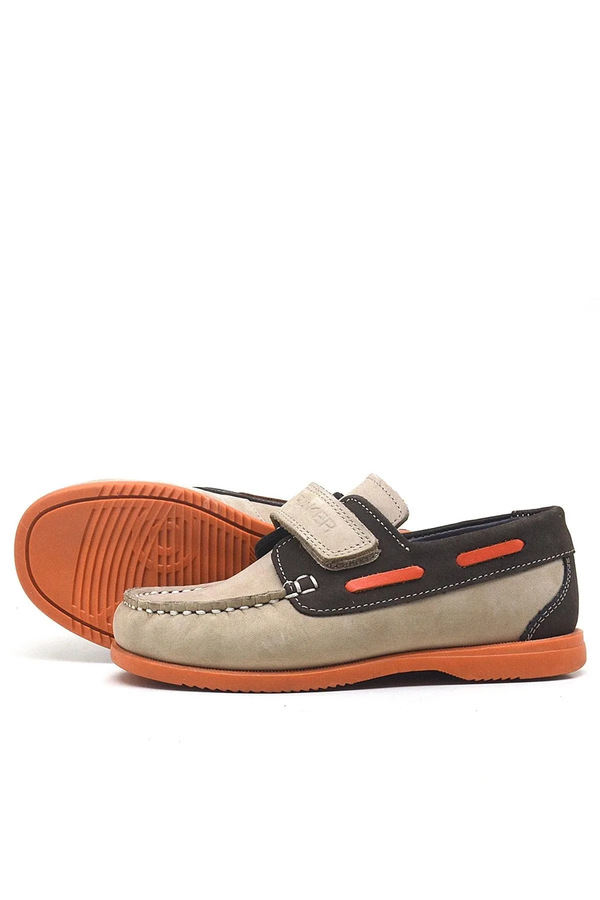 Simurg Hakiki Deri Kum Kahve Günlük Erkek Çocuk Ayakkabı