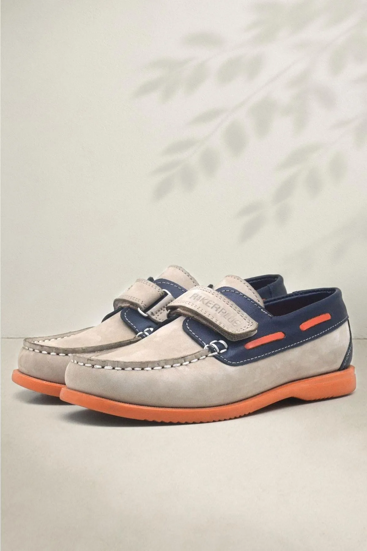 Simurg Hakiki Deri Lacivert Kum Rengi Erkek Çocuk Ayakkabı