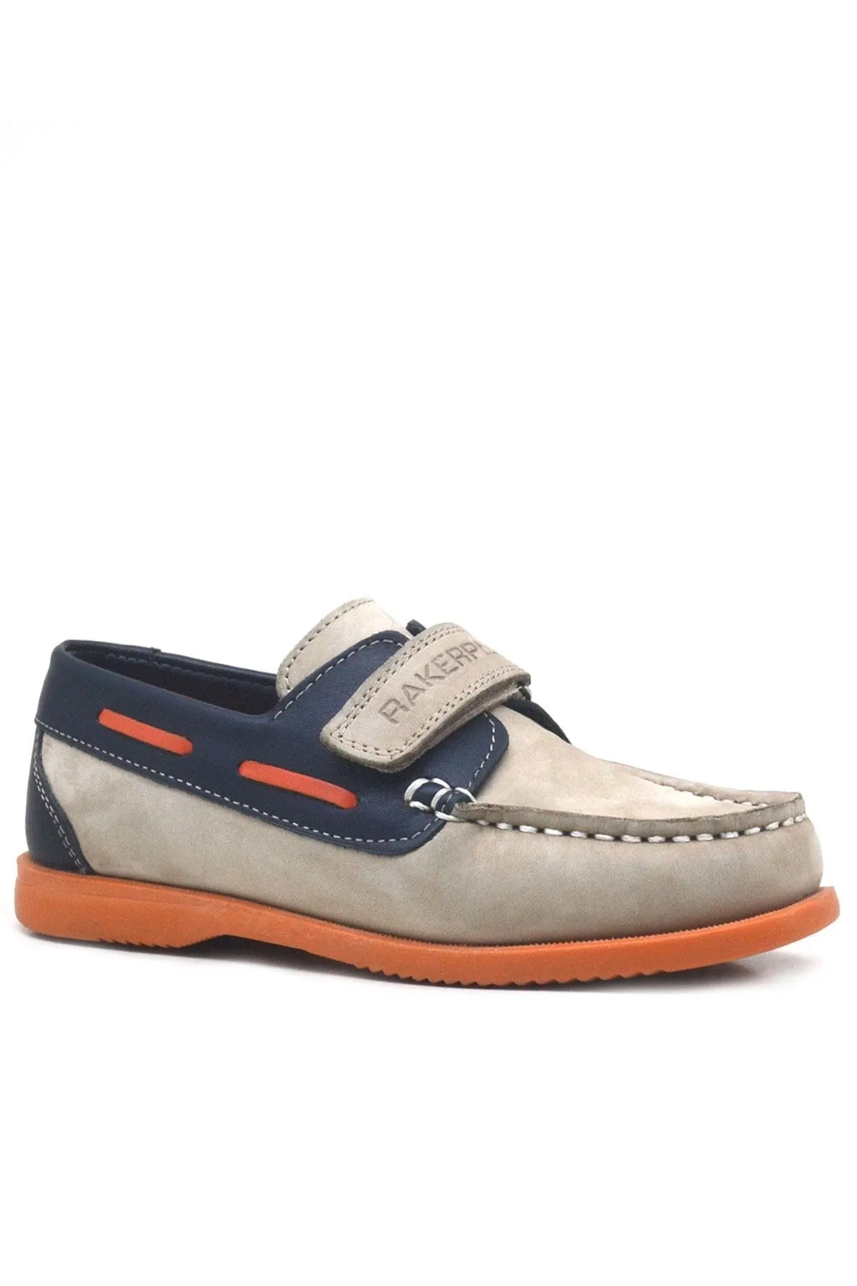 Simurg Hakiki Deri Lacivert Kum Rengi Erkek Çocuk Ayakkabı