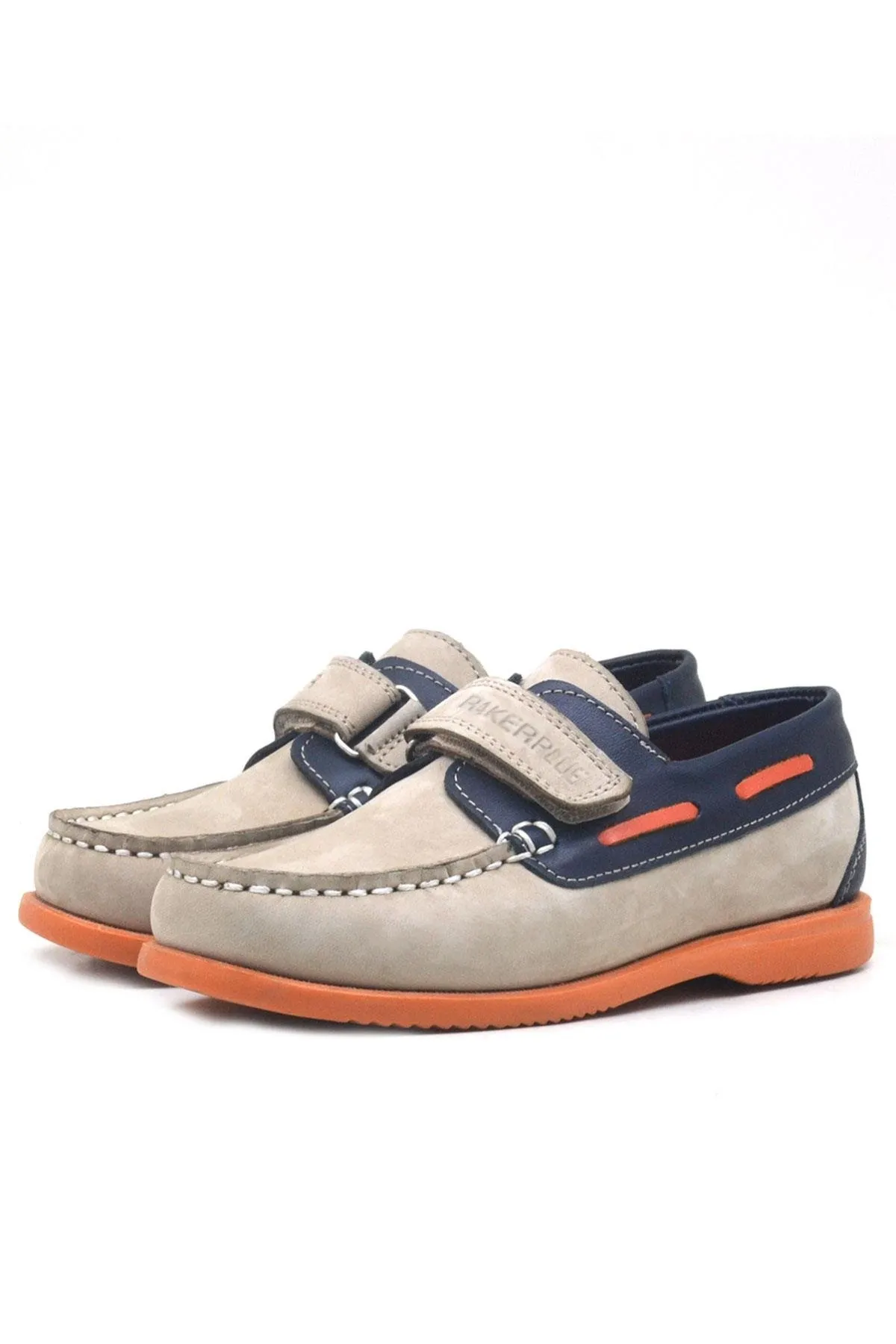 Simurg Hakiki Deri Lacivert Kum Rengi Erkek Çocuk Ayakkabı