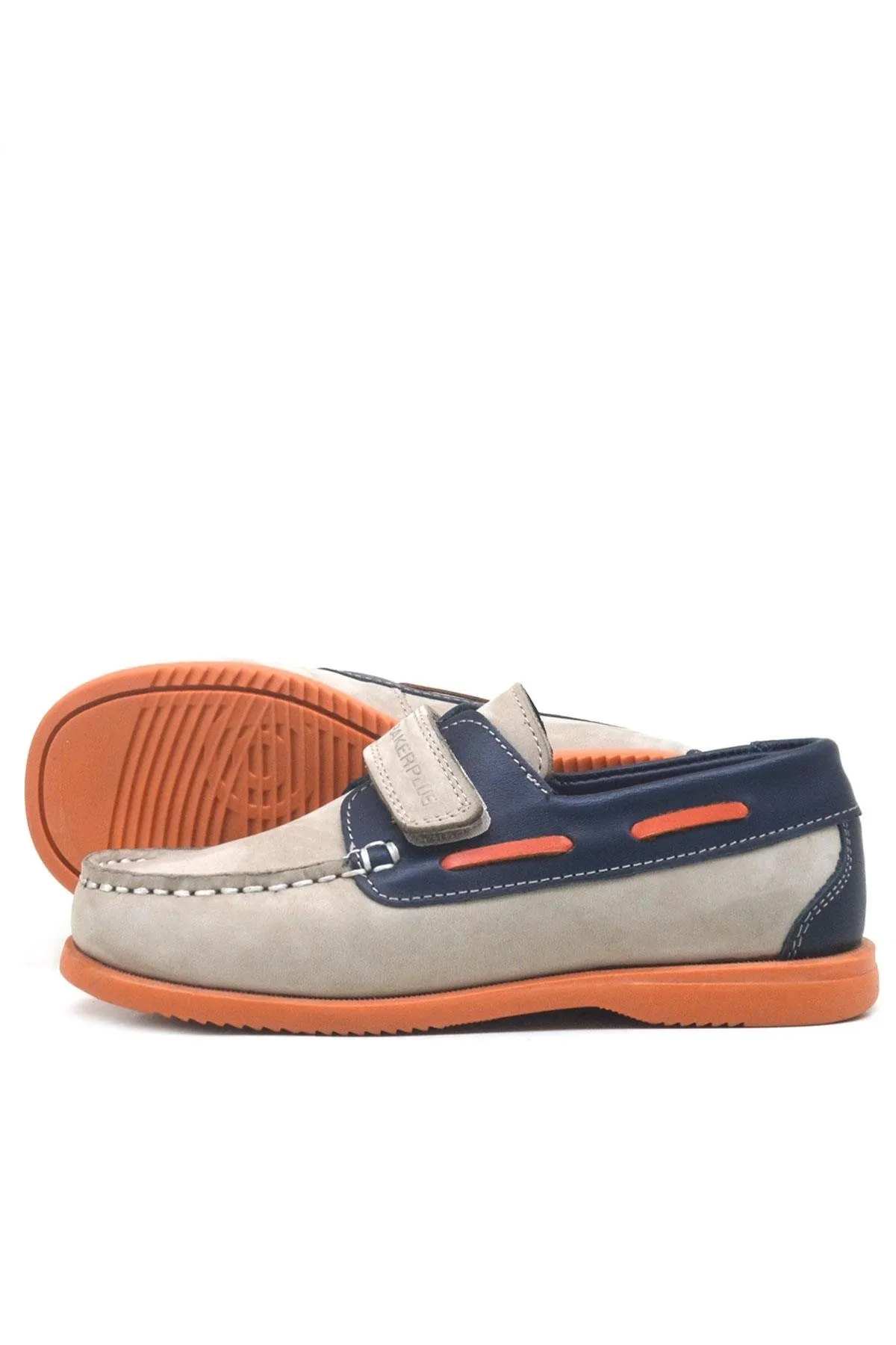 Simurg Hakiki Deri Lacivert Kum Rengi Erkek Çocuk Ayakkabı