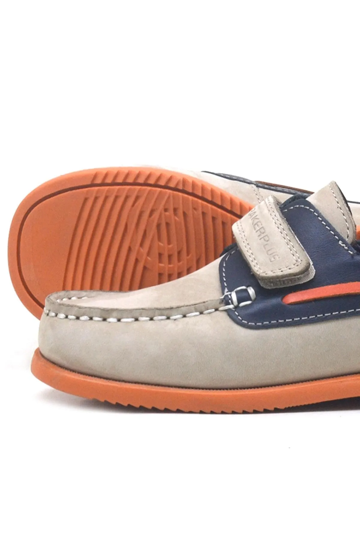 Simurg Hakiki Deri Lacivert Kum Rengi Erkek Çocuk Ayakkabı