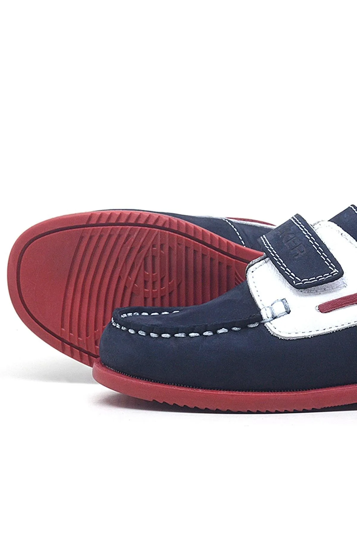 Simurg Hakiki Deri Lacivert Spor Erkek Çocuk Ayakkabı