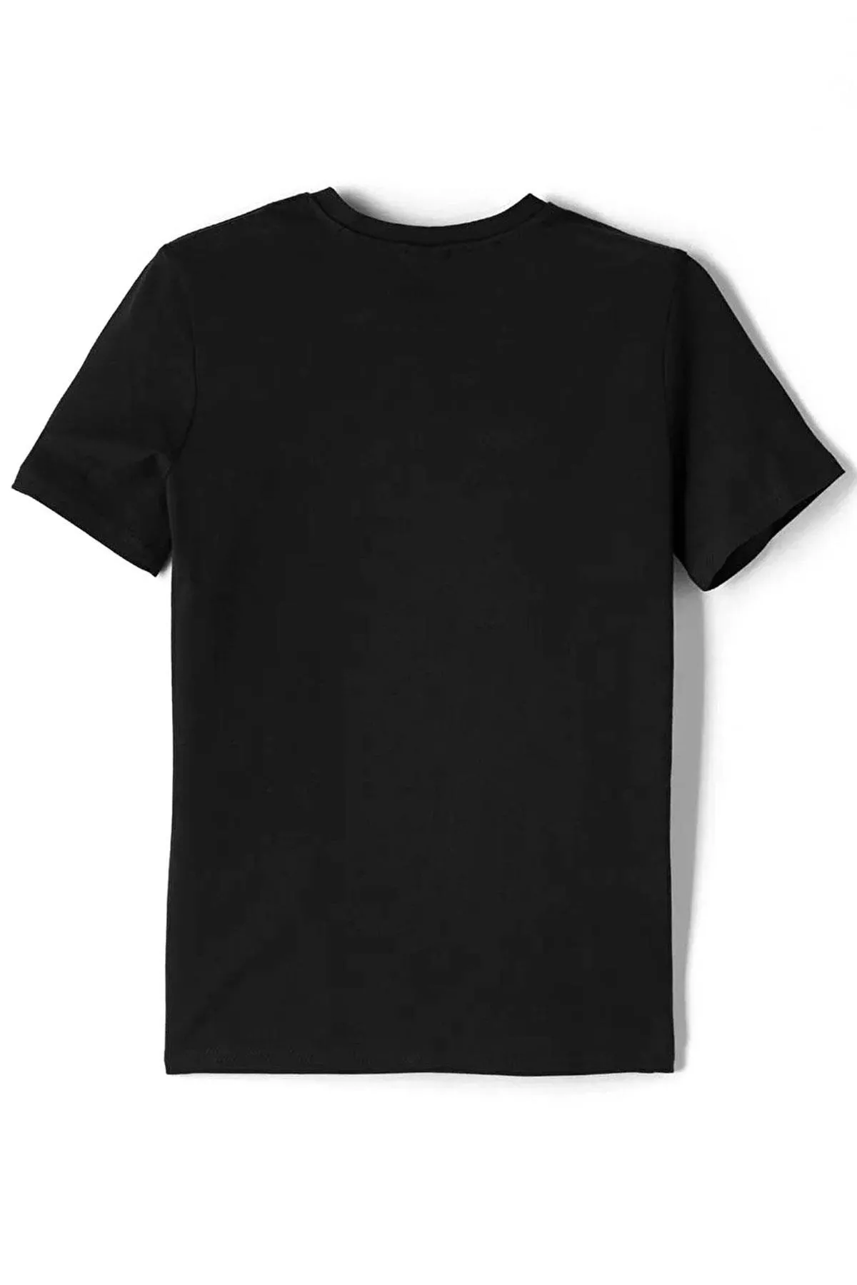 Siyah %100 Pamuk Unisex Kısa Kollu Çocuk Tişört