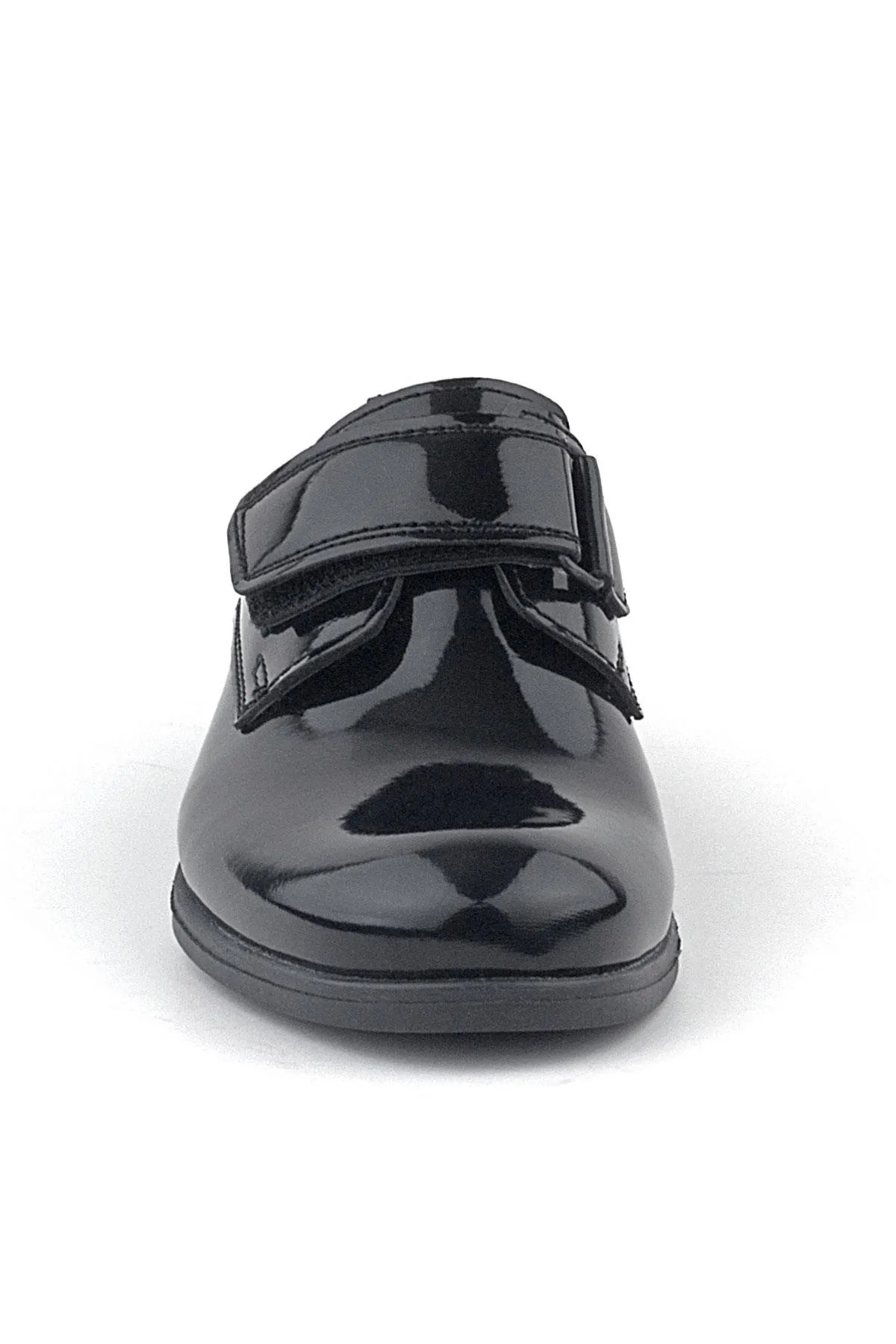 Siyah Rugan Cırt Cırtlı Oxford Çocuk Okul Ayakkabısı