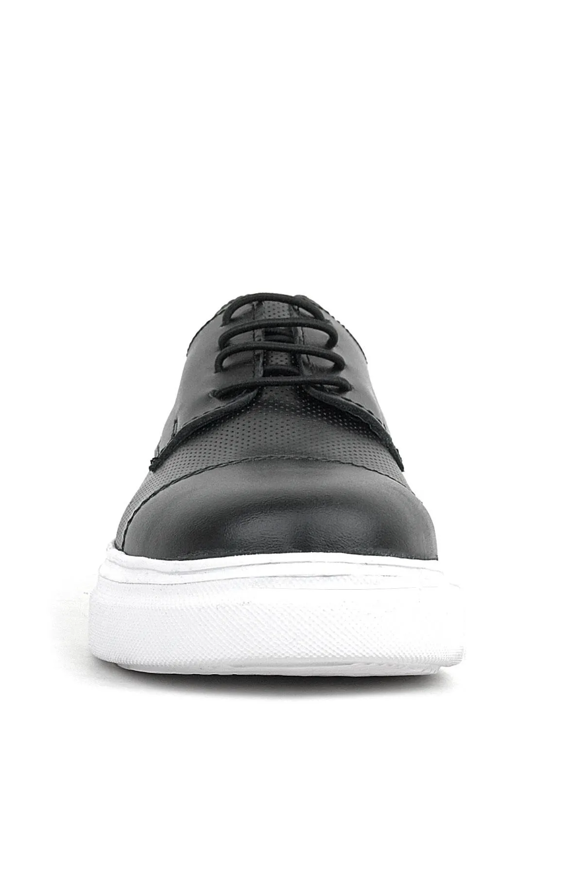 Siyah Yüksek Hafif Taban Çocuk Klasik Ayakkabı