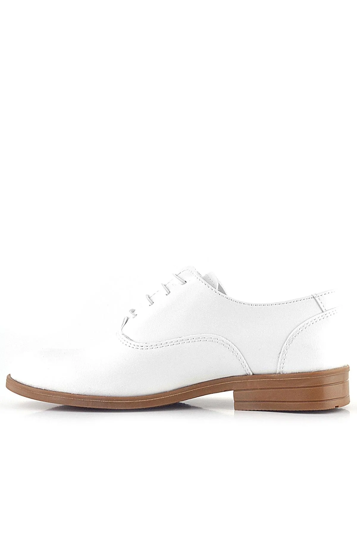 Smokin Beyaz Cilt Bağcıklı Çocuk Klasik Ayakkabısı