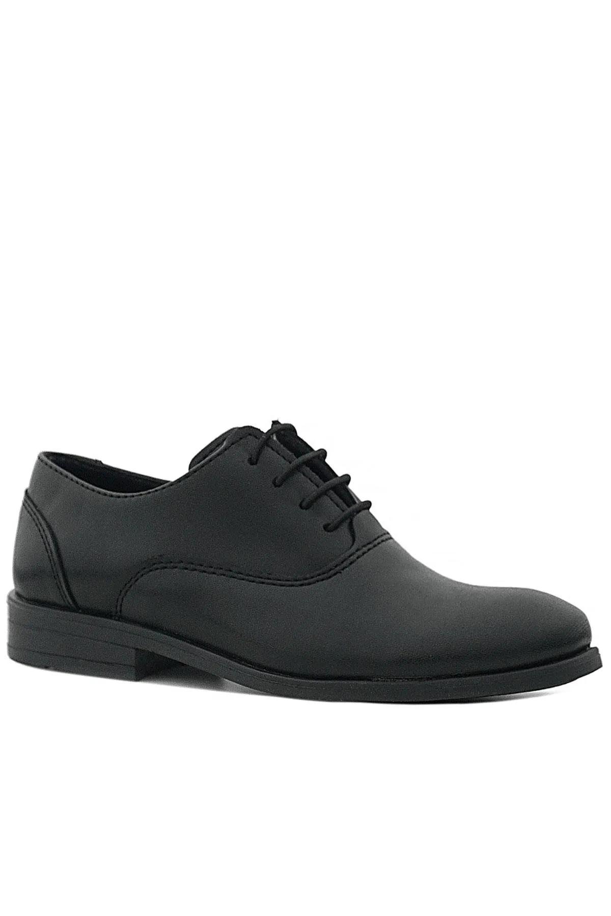 Smokin Siyah Mat Bağcıklı Çocuk Klasik Ayakkabısı