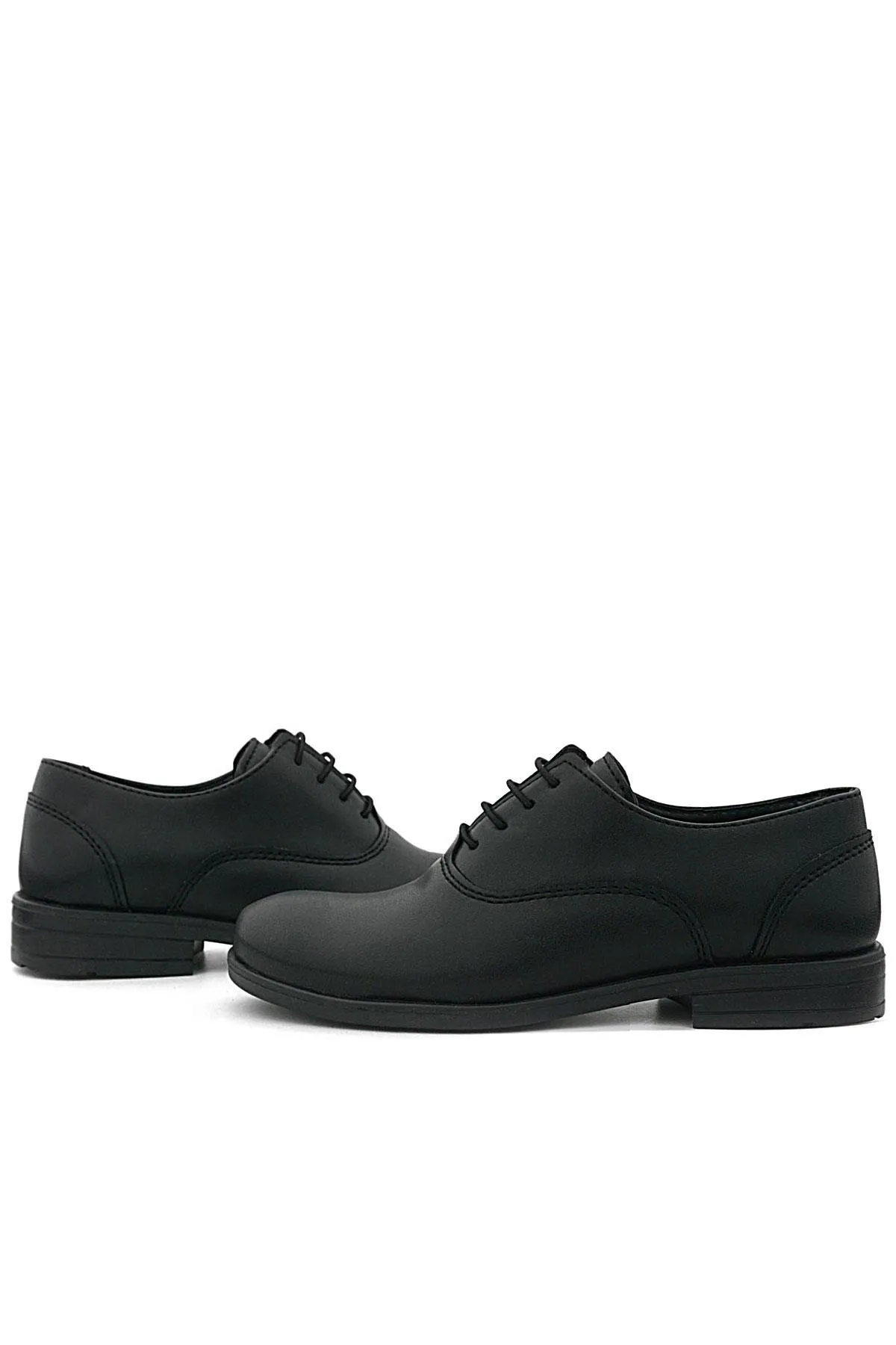 Smokin Siyah Mat Bağcıklı Çocuk Klasik Ayakkabısı