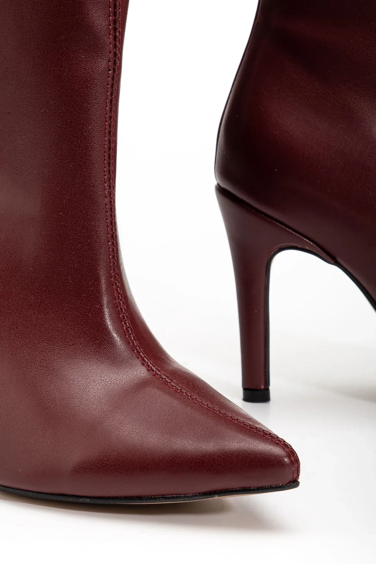 Syt-2004 Bordo Günlük Bayan Çizme