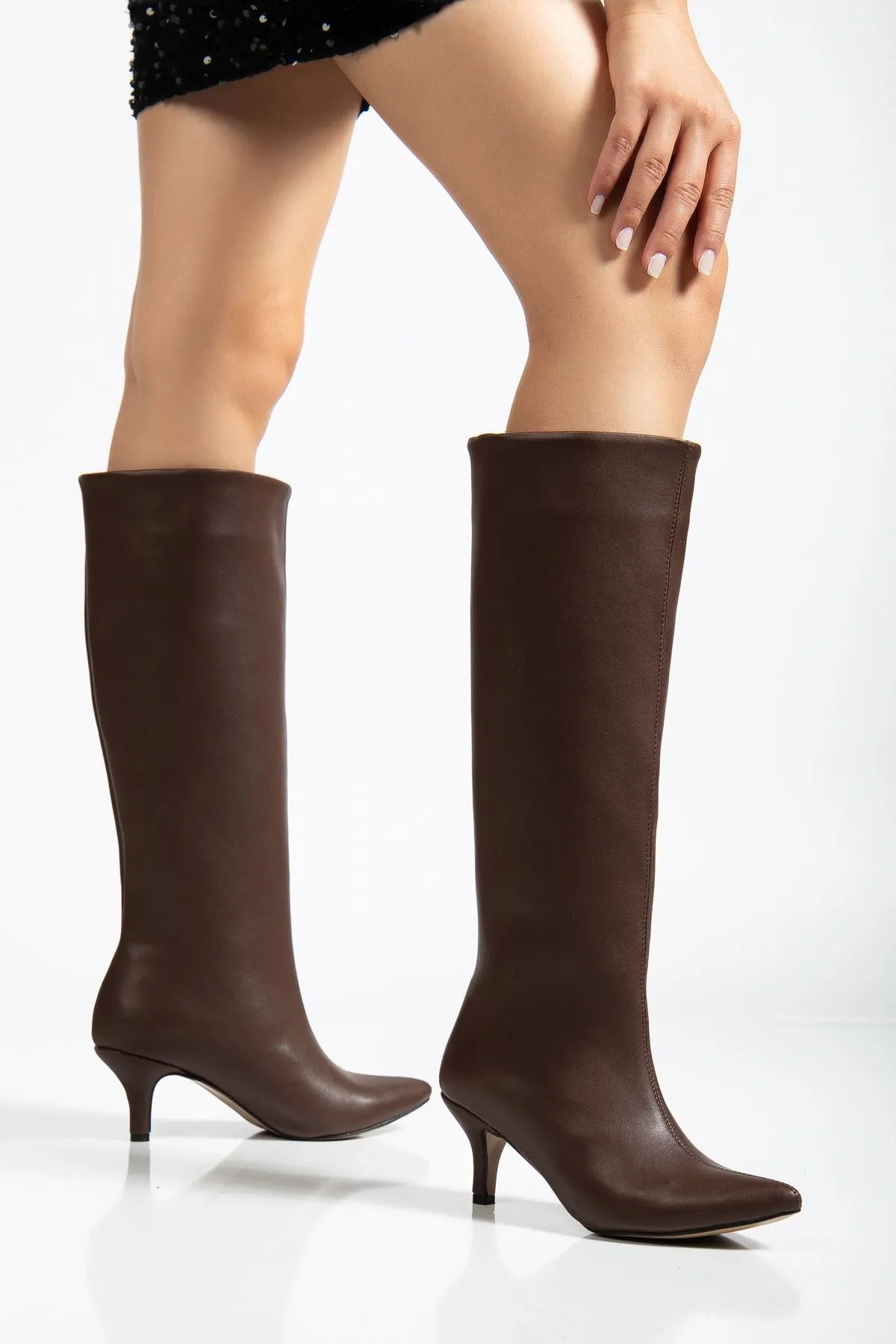 Syt-2025 Açık Kahve Günlük Kadın Çizme