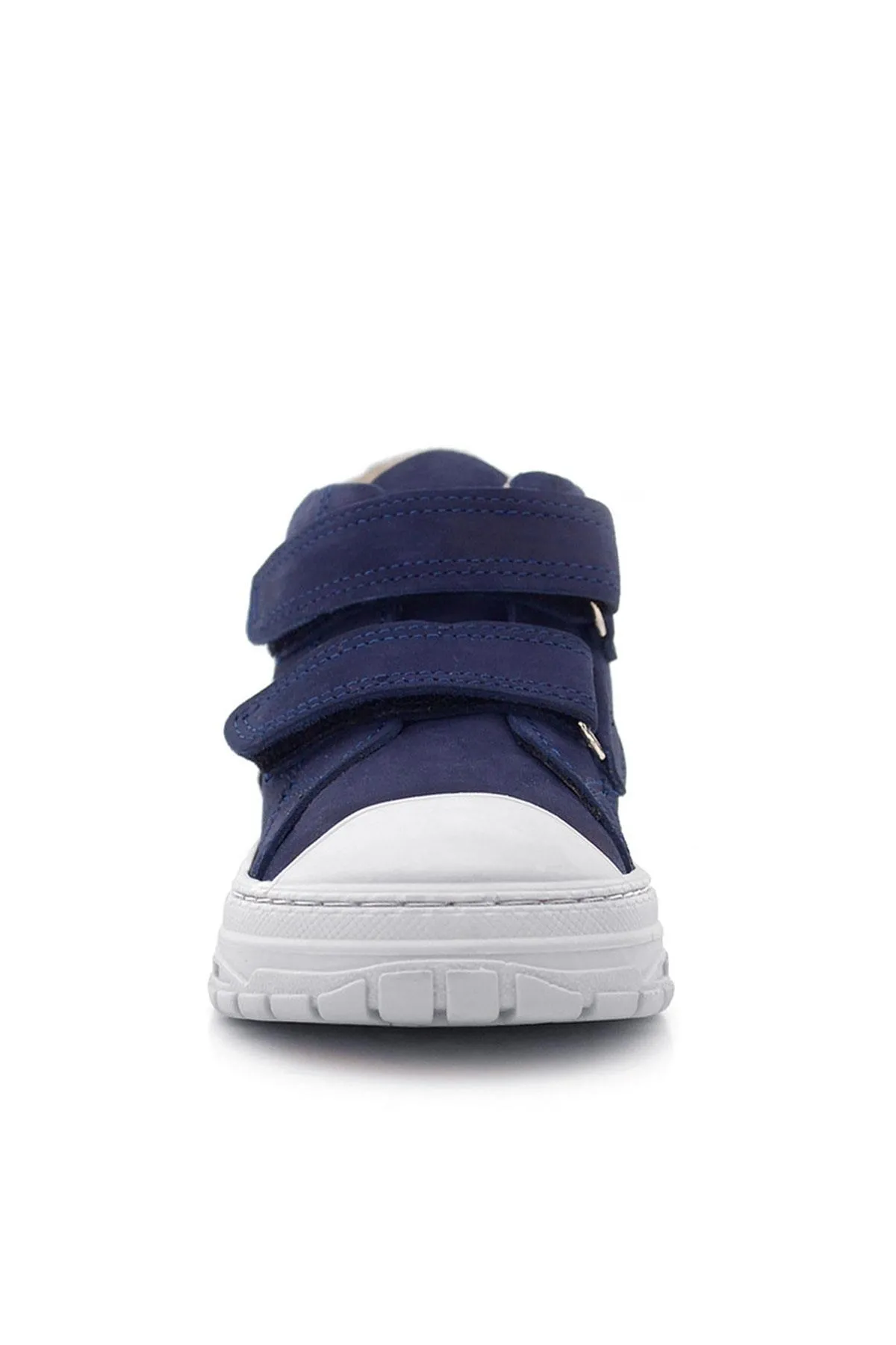 Tails Hakiki Deri Lacivert Kırmızı Cırtlı Çocuk Spor Bot