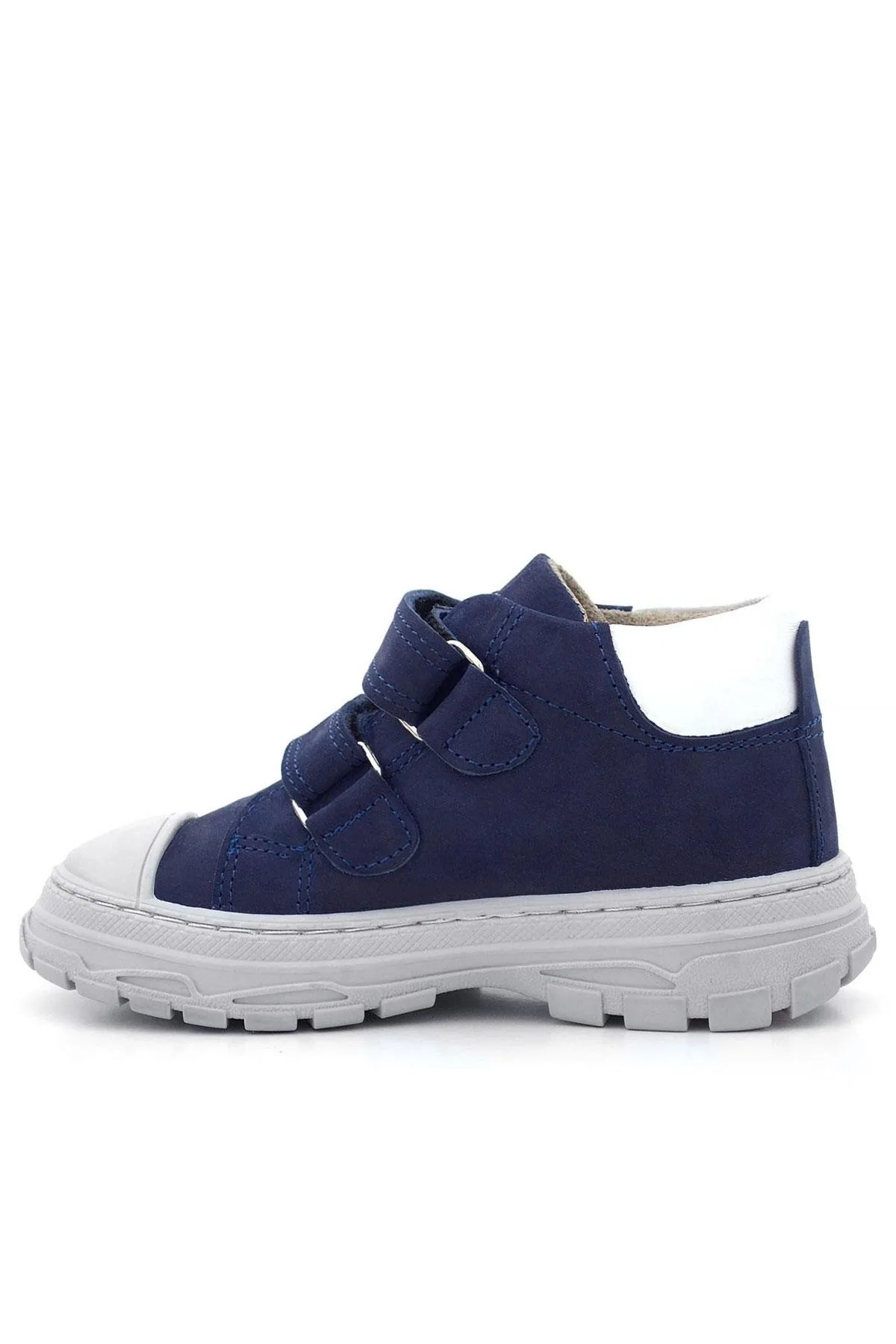 Tails Hakiki Deri Lacivert Kırmızı Cırtlı Çocuk Spor Bot