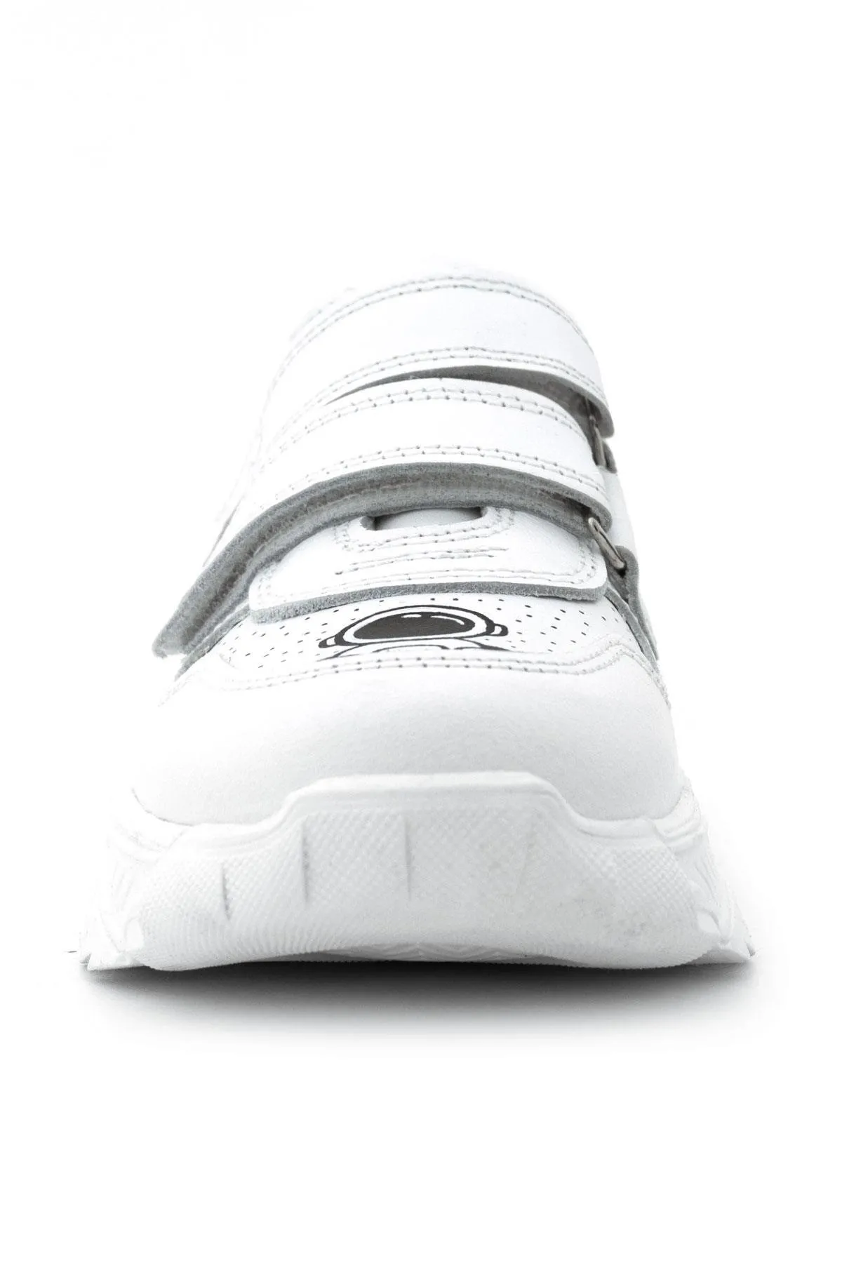 Tbons Özel Tasarım Hakiki Deri Beyaz Kız Çocuk Sneakers Ayakkabı