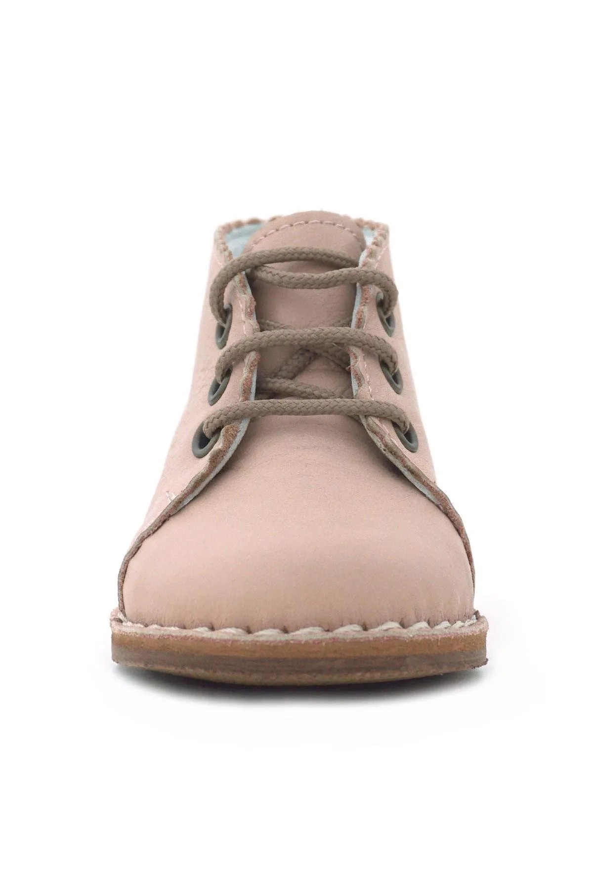 Tbons Özel Tasarım Handmade Hakiki Deri Pudra Kız Bebek Bot