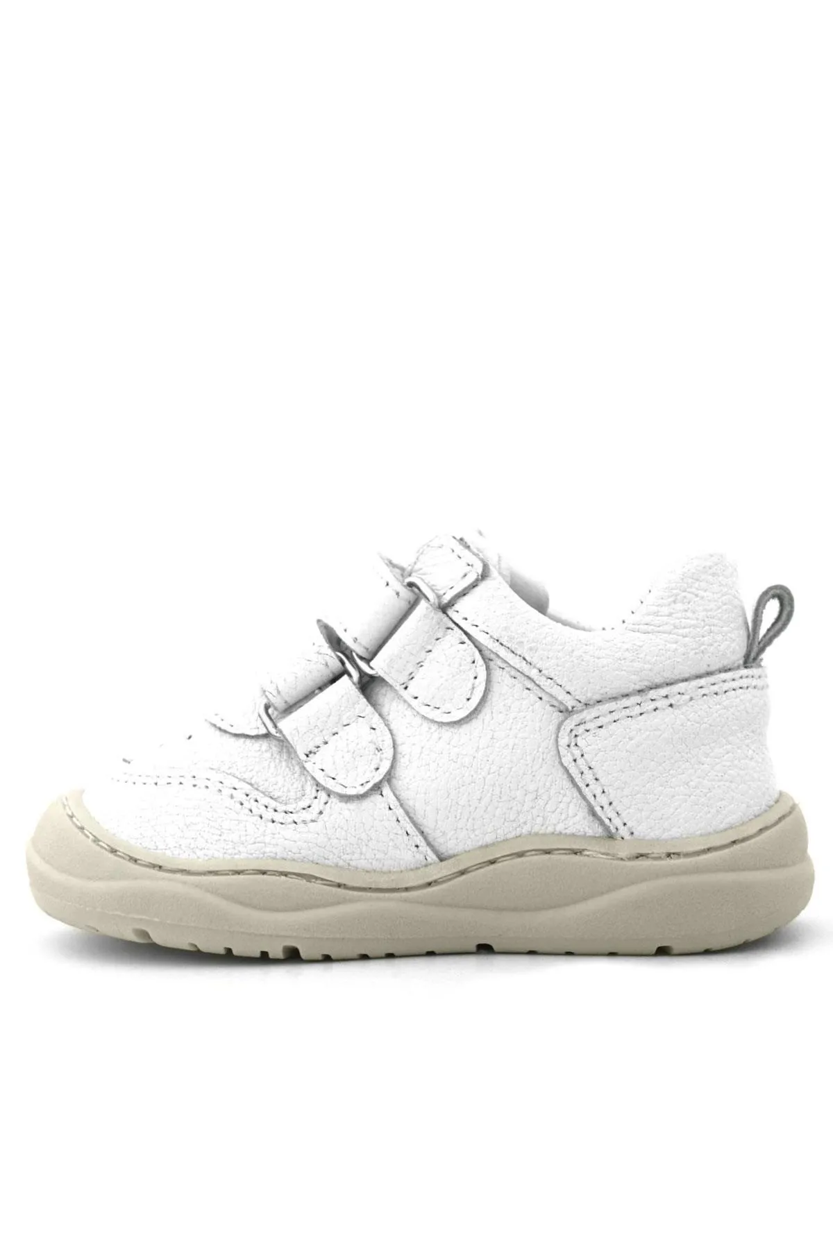 Tbons Özel Tasarım Schaggy Hakiki Deri Beyaz Bebek Spor Ayakkabı