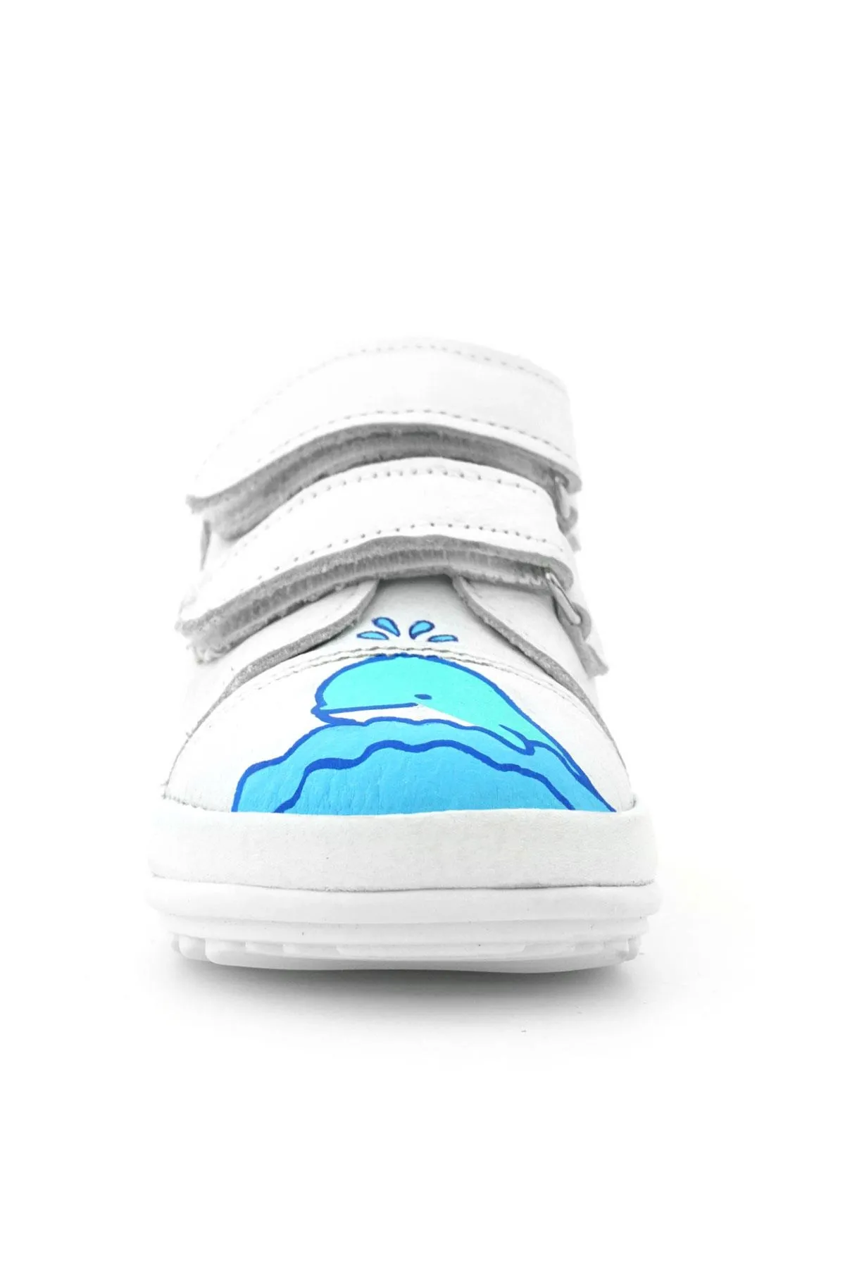 Tbons Özel Tasarım Scrat Hakiki Deri Beyaz İlk Adım Ayakkabısı