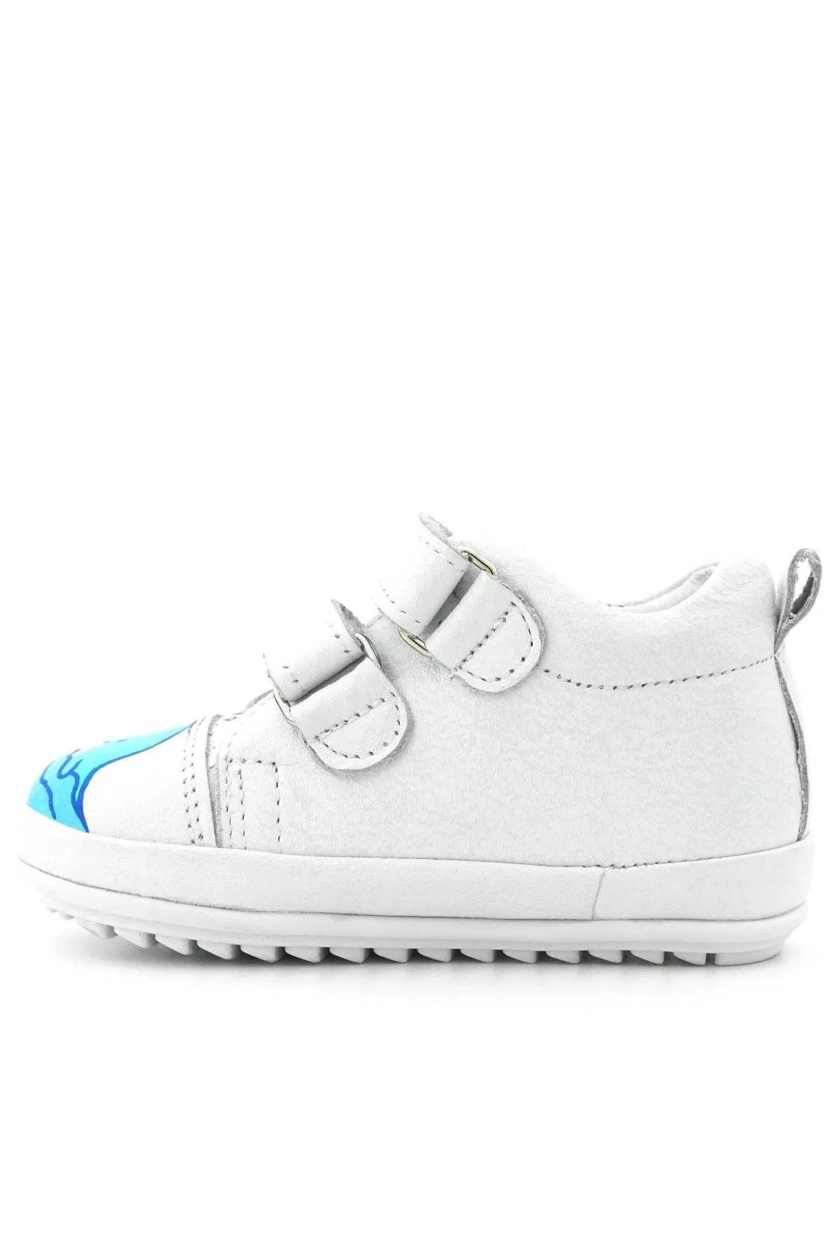Tbons Özel Tasarım Scrat Hakiki Deri Beyaz İlk Adım Ayakkabısı