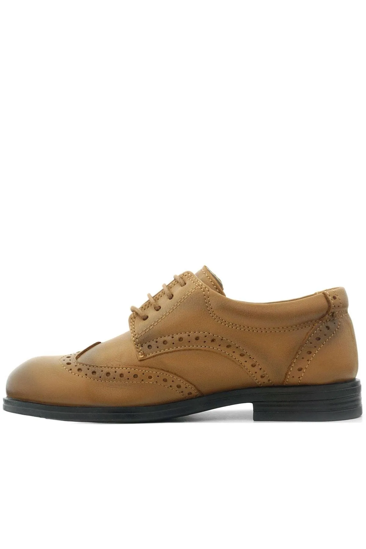 Titan Hakiki Deri Açık Taba Klasik Erkek Çocuk Ayakkabısı