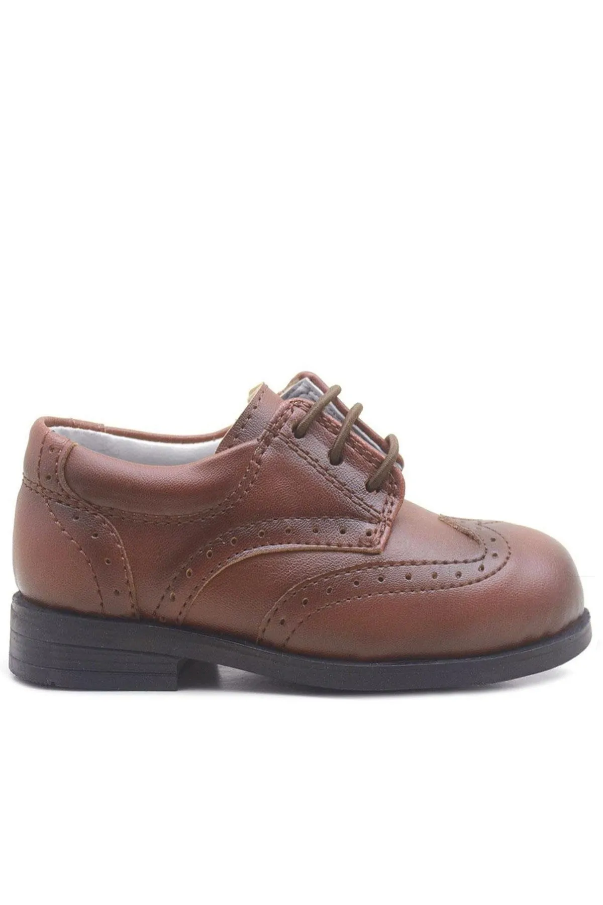 Titan Kahverengi Bağcıklı Klasik Erkek Bebek Ayakkabı