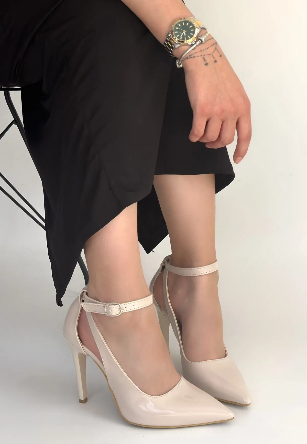 Wenni Bej Rugan Stiletto Ayakkabı