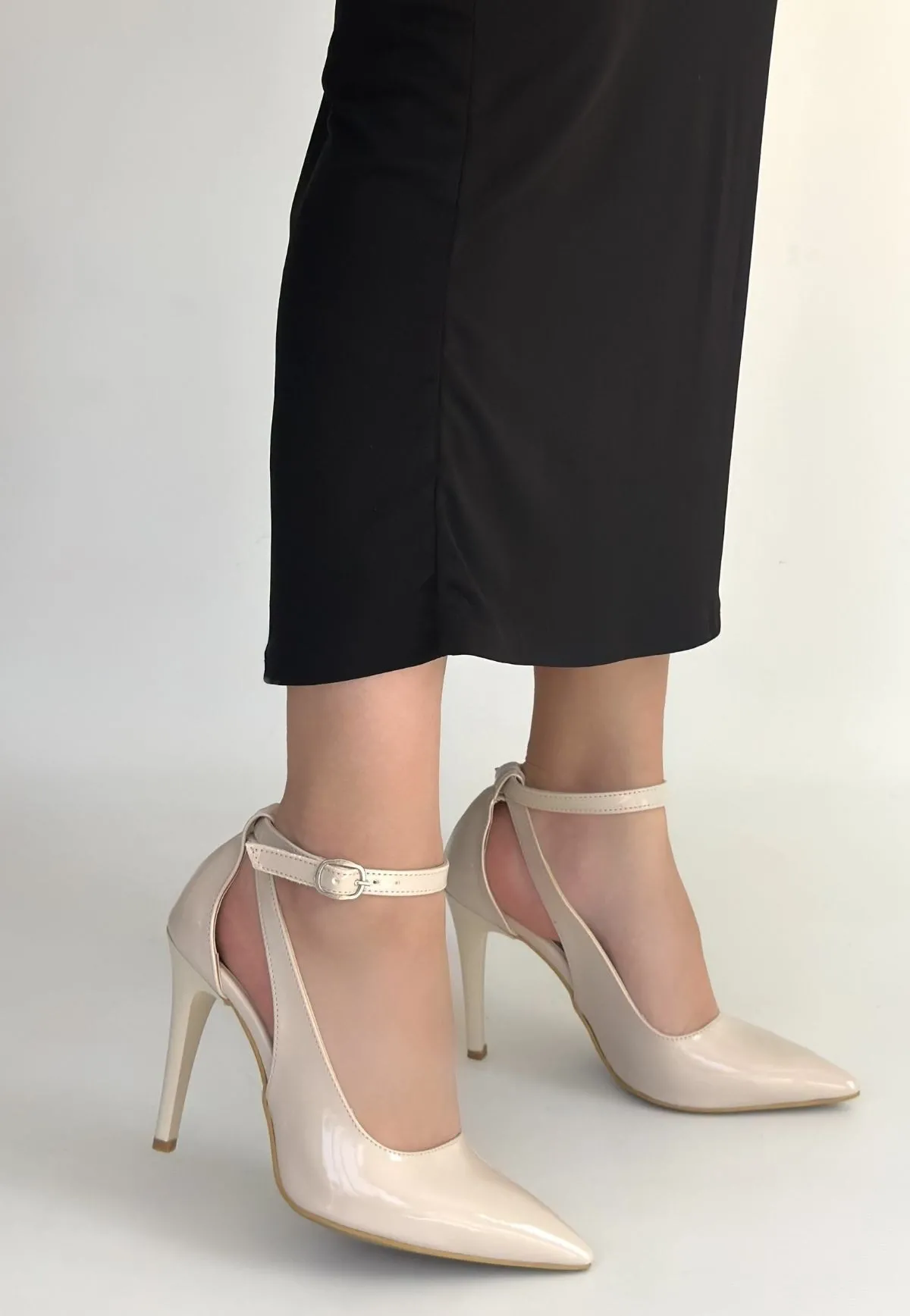 Wenni Bej Rugan Stiletto Ayakkabı