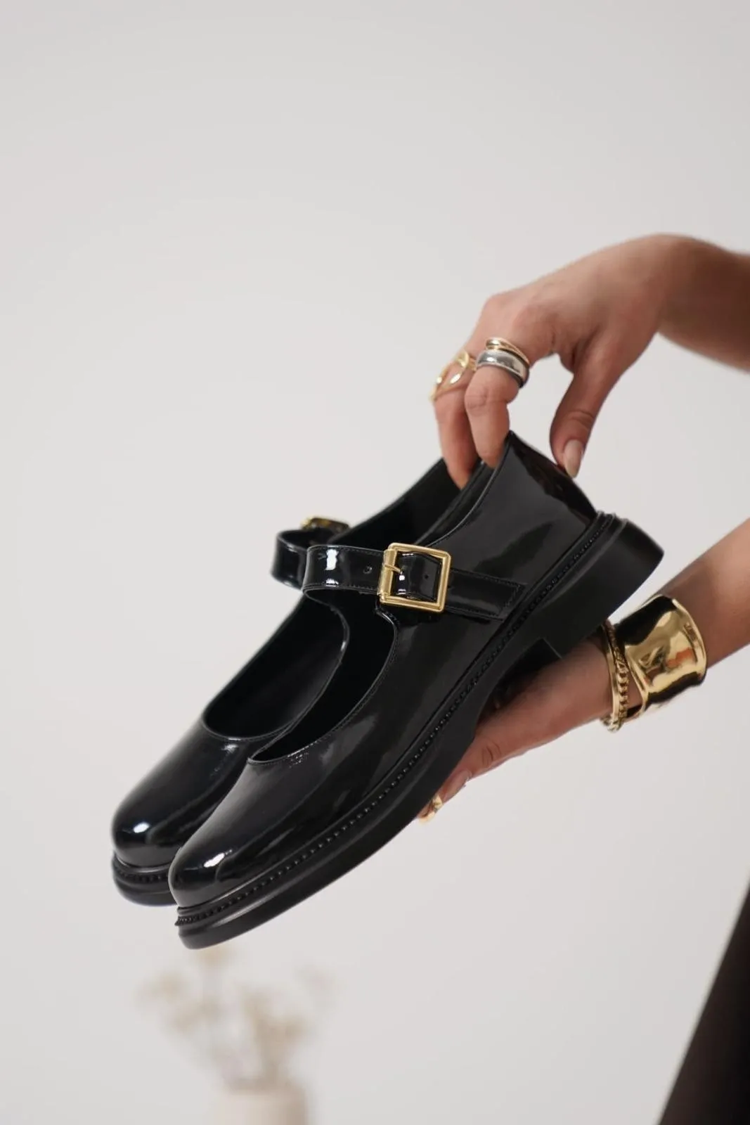 Yokox Siyah Rugan Oxford Ayakkabı