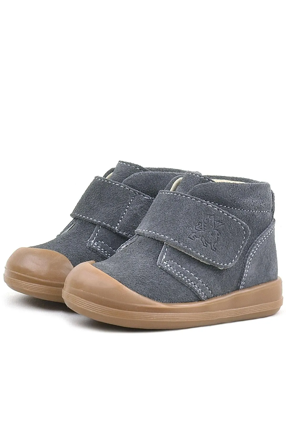 Yoohoo Hakiki Deri Füme Cırtlı Unisex Bebek Bot