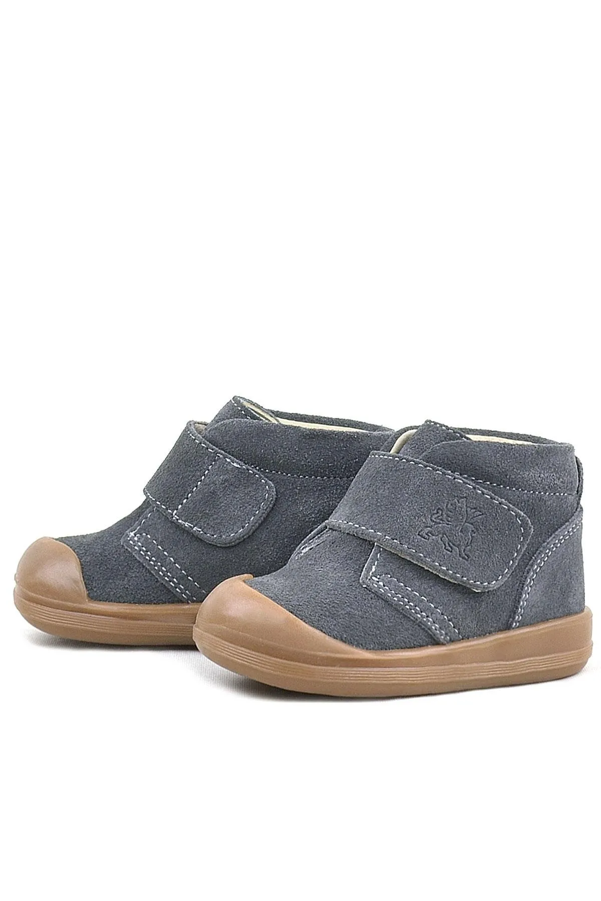 Yoohoo Hakiki Deri Füme Cırtlı Unisex Bebek Bot