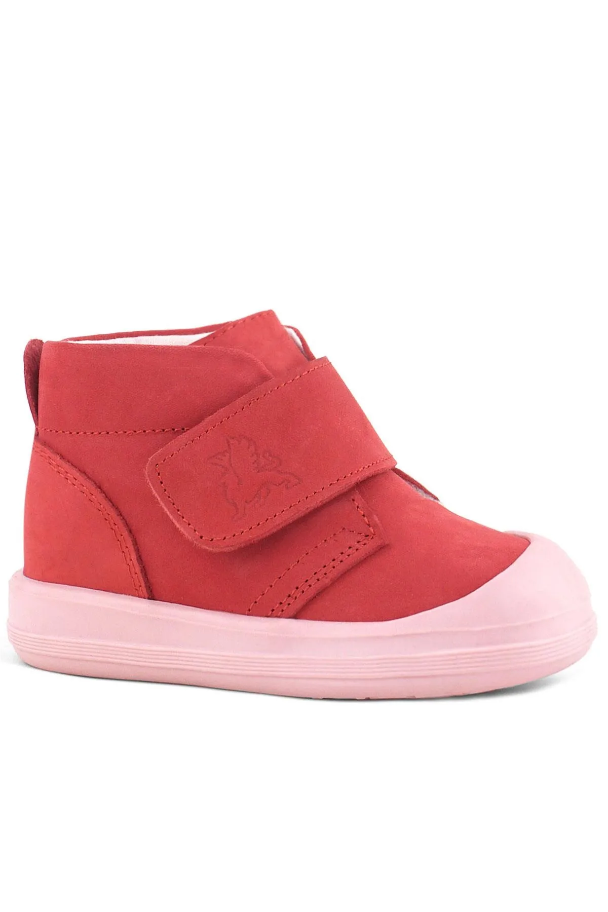 Yoohoo Hakiki Deri Nar Çiçeği Pembe Cırtlı Kız Bebek Bot