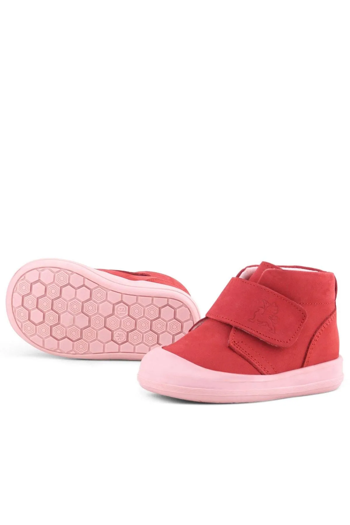 Yoohoo Hakiki Deri Nar Çiçeği Pembe Cırtlı Kız Bebek Bot