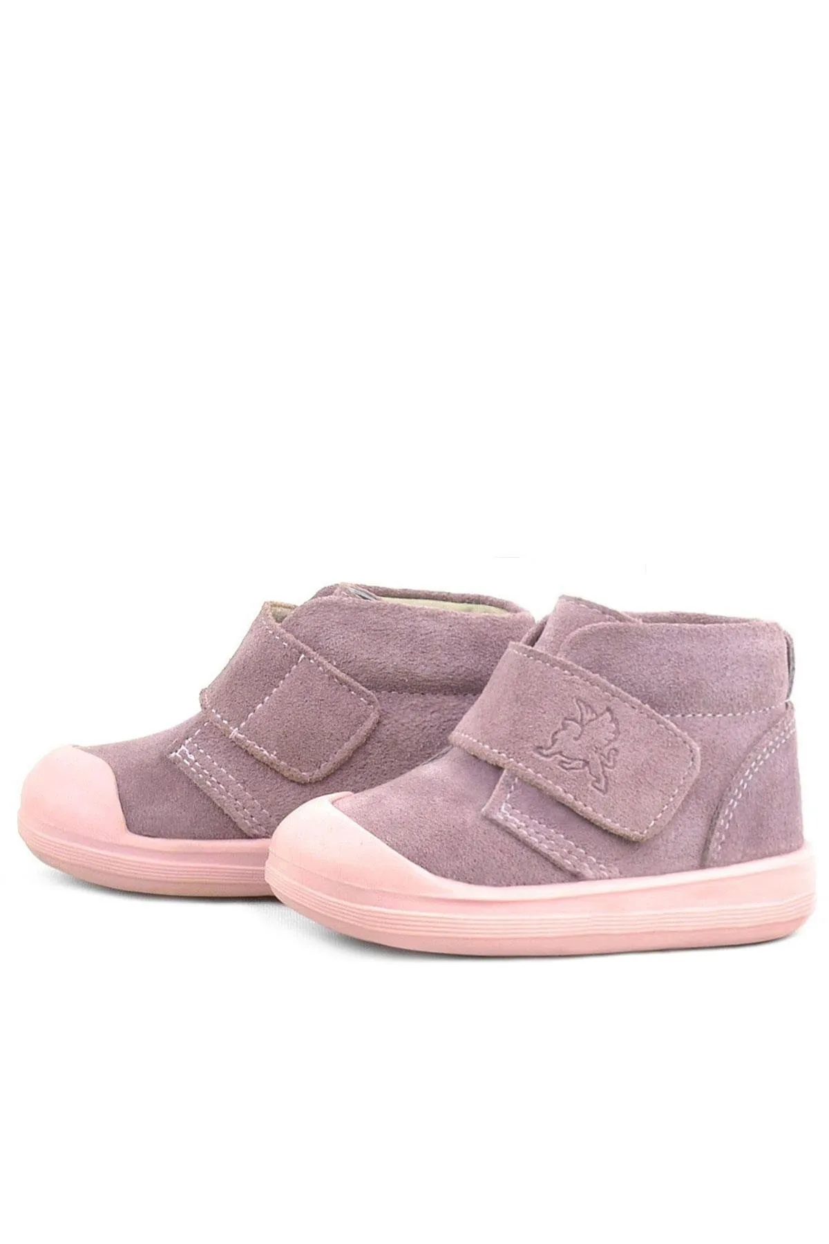 Yoohoo Hakiki Deri Pembe Cırtlı Kız Bebek Bot