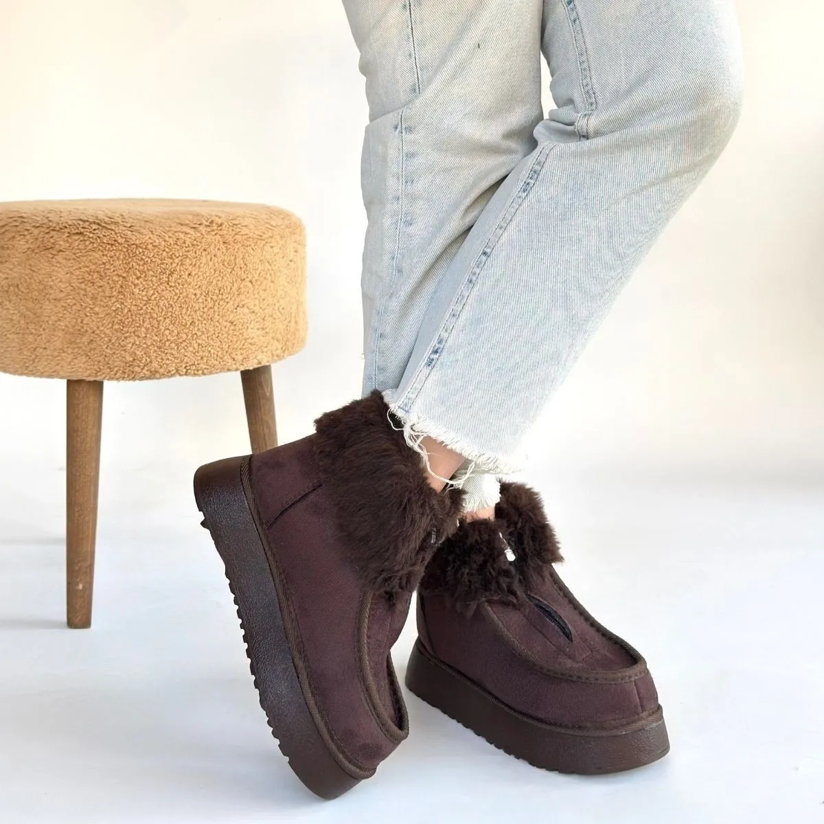 Zinya Kahverengi Süet Bot