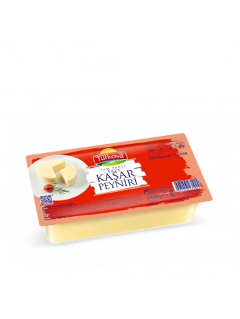Türkova Tam Yağlı Taze Kaşar Peyniri 1Kg