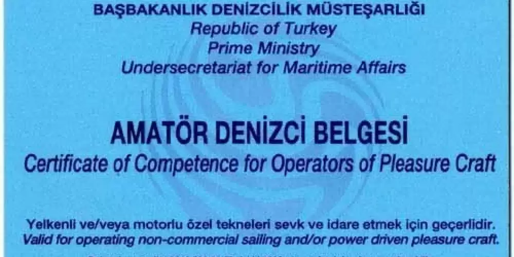 AMATÖR DENİZCİ BELGESİ (ADB) Nasıl Alınır? Şartları ? Gereklilikler ?