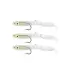 Captain 3525 Eel Fish 7.5cm Silikon Zargana Suni Yem 3lü Paket E02 SİLVER