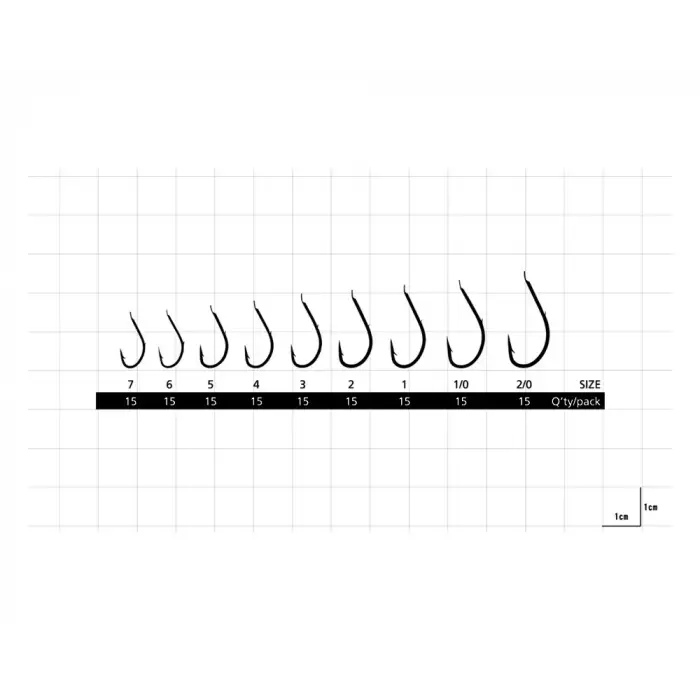 Hayabusa HMRS 172 Tırnaklı İğnesi 15li Paket Nikel 1/0