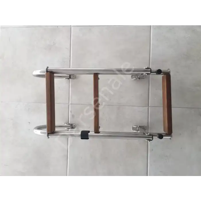 Krom Tekne Merdiveni Katlanır 304 Krom