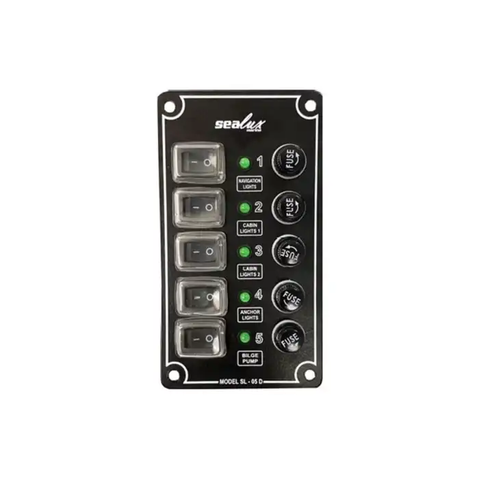 Switch Panel 5 Anahtarlı İzoleli Dikey