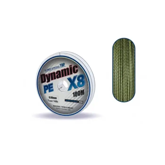 Captain Dynamic Soft PE 8 Örgü İp Misina 100mt Yeşil 0.08 mm