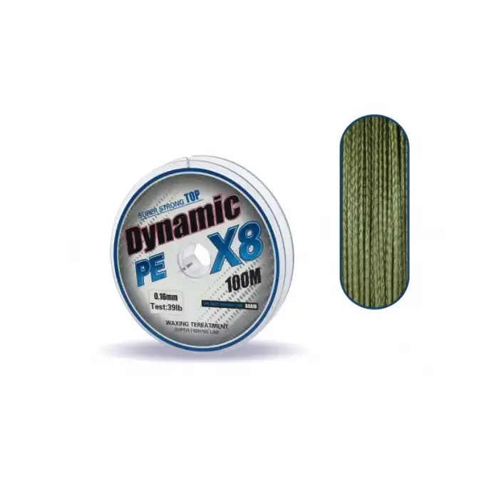 Captain Dynamic Soft PE 8 Örgü İp Misina 100mt Yeşil 0.16 mm