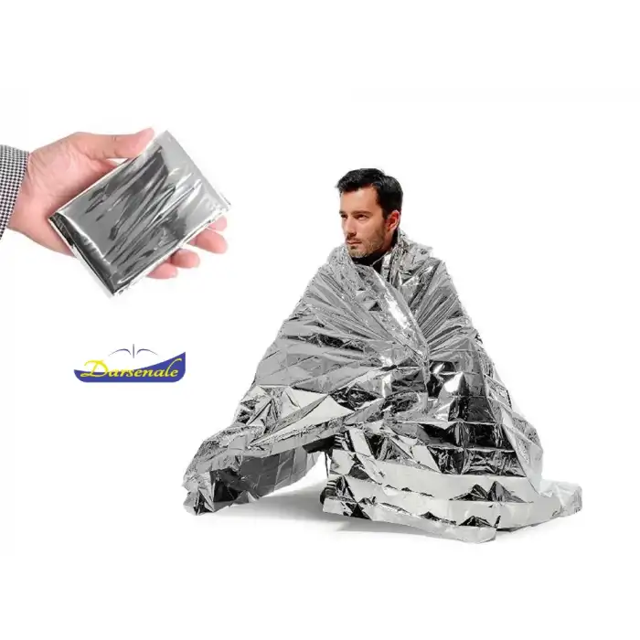 Darsenale Acil Durum Termal Battaniye Metalize Isı Yalıtımlı 160x210cm (Uzay Battaniye)