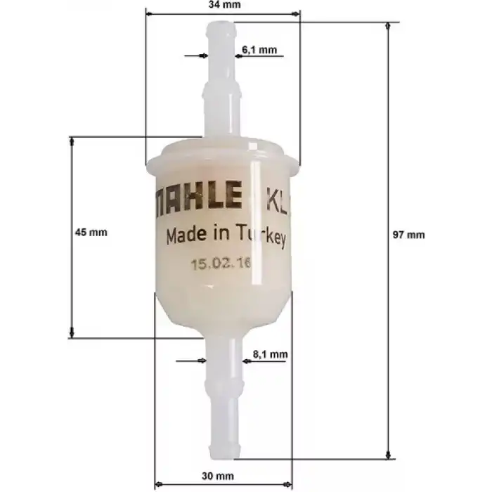 Hortum tipi yakıt filtresi