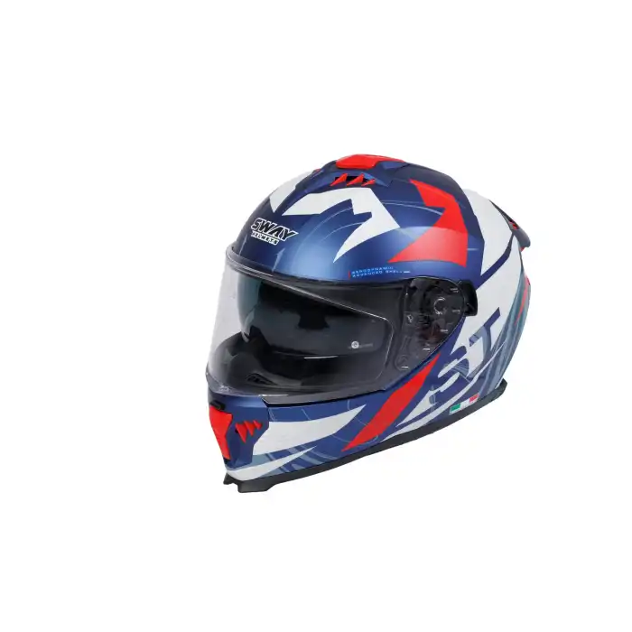 SWAY 865 FULL FACE ST BLUE RED Large