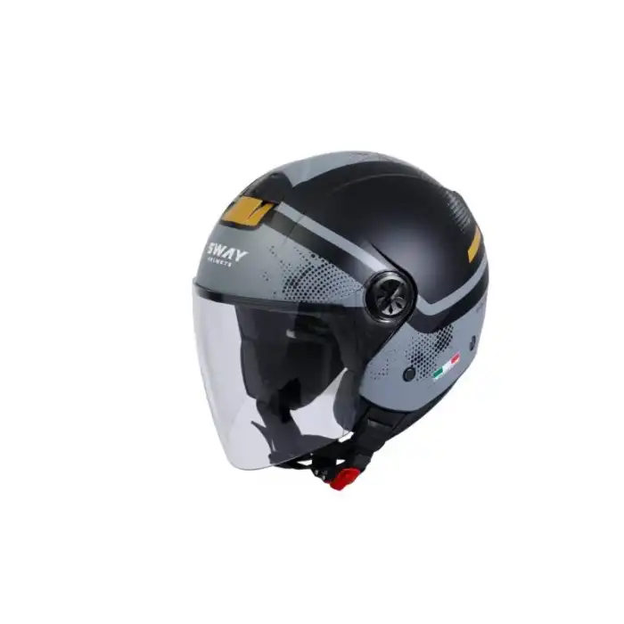 SWAY SW 715 OPEN FACE GEMINI BLACK GREY Medium