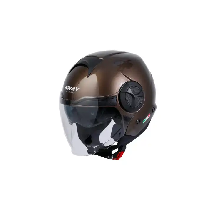 SWAY SW 737 OPEN FACE GLOSS BROWN Large