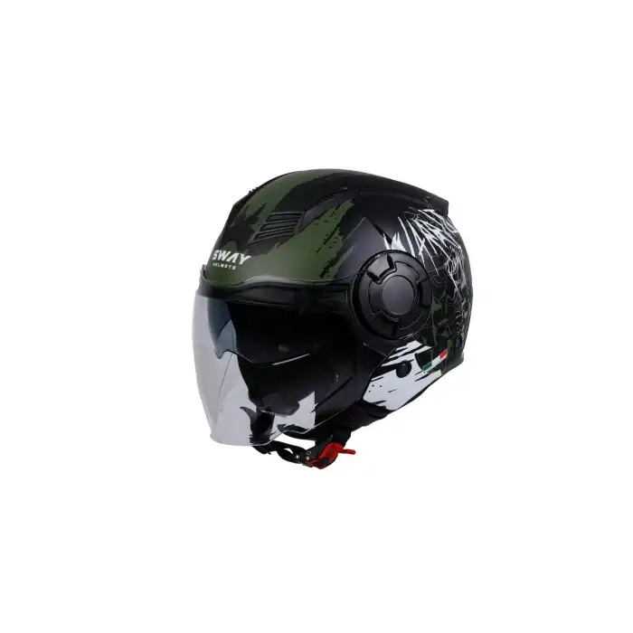 SWAY SW 766 OPEN FACE WARRIOR ARMY GREY Extra Large