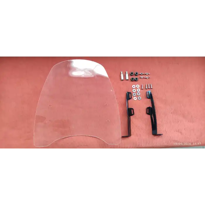 UNİVERSAL SCOTTER ÖN TUR CAMI (ŞEFFAF)