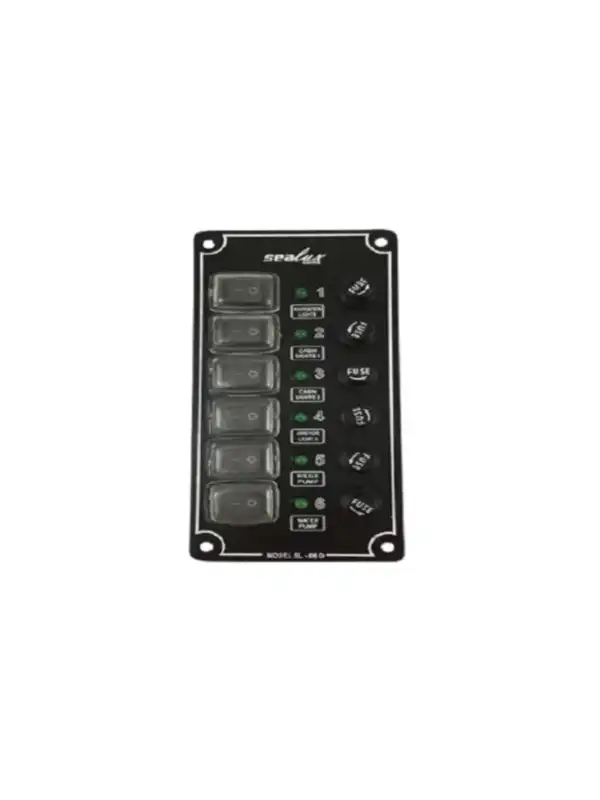 Switch Panel 6 Anahtarlı İzoleli Dikey